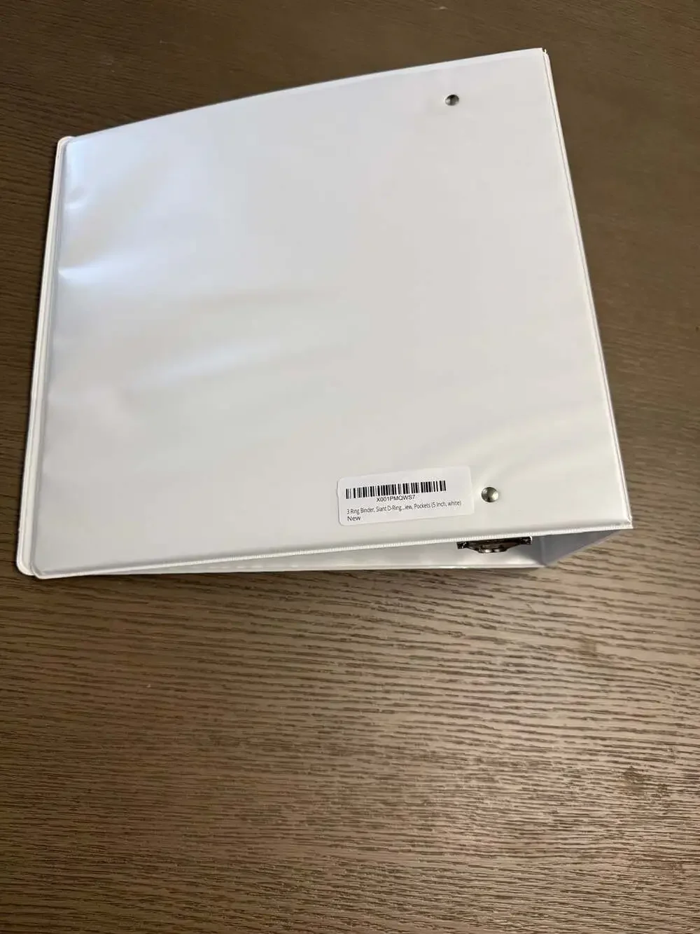 3 Ring Binder, Slant D-Ring, View, Pockets (5 Inch, White)